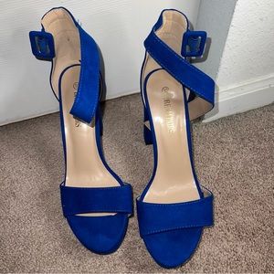 Royal Blue Block Heels 💙